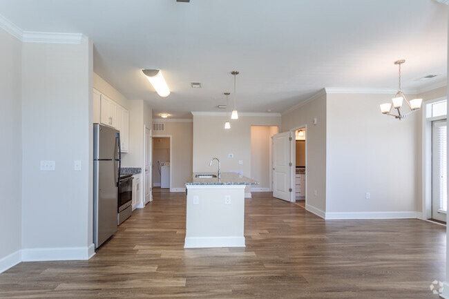 1BR, 1.5BA - 940SF - Living Area - The Preserve at Carteret Place