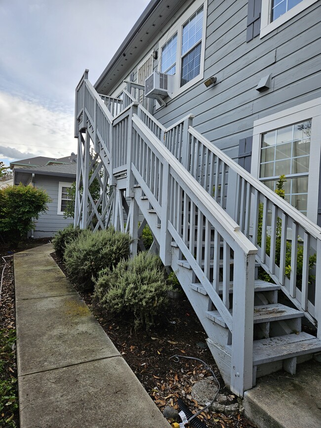 Stairs have been remodeled since then - 523 W 6th St