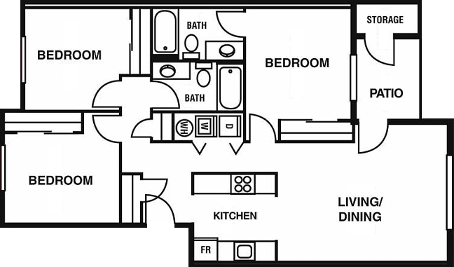 3HAB/2BA - Willow Springs