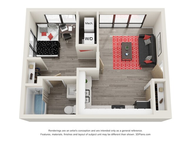 Plano de planta - 609 South Randolph Street