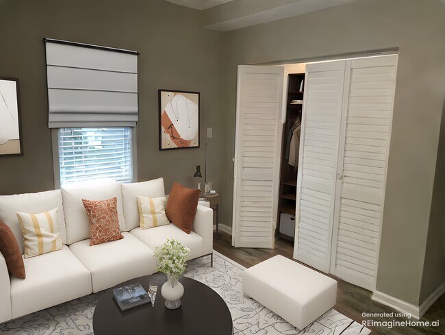 Bedroom closet (virtually staged) - 4065 Charlottes Overlook