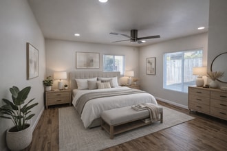 virtually staged bedroom - 4823 5th Ave