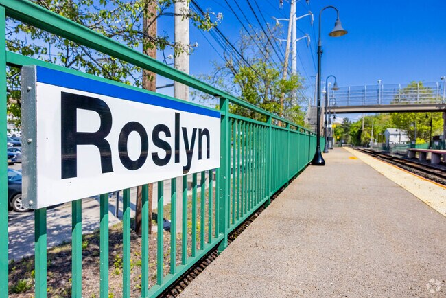 All aboard at the Roslyn Train Station in Roslyn Heights.