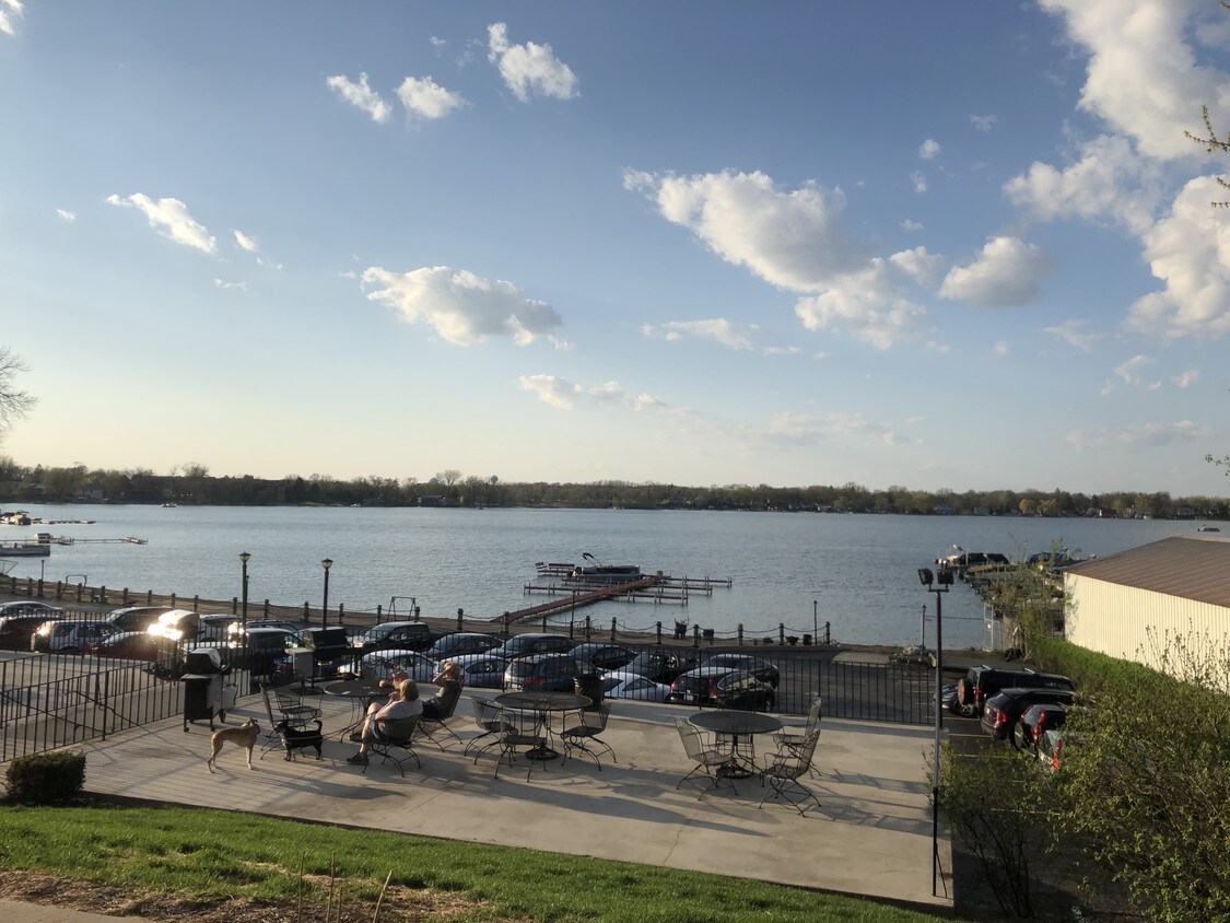 Condo located on Bangs Lake. View from back - 213 E Liberty St