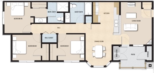 Floorplan - King's Station Apartments