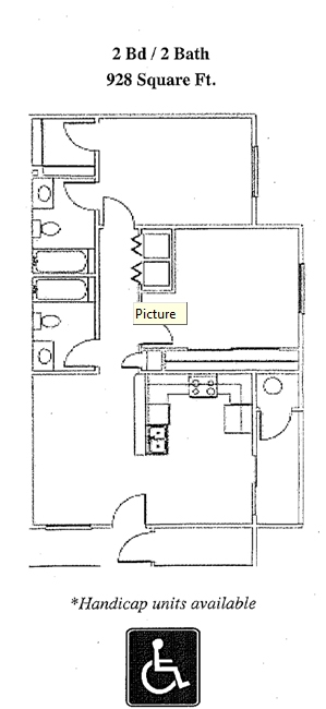 2BR/2BA - Santa Carolina Apartments