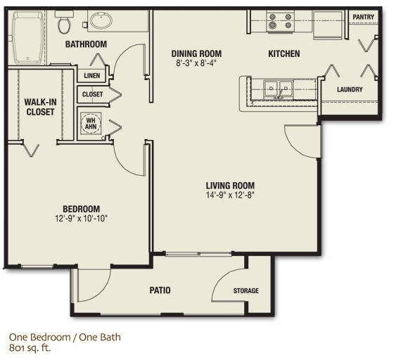 1HAB/1BA - The Quarters