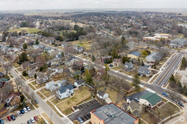 North of Sun Prairie, you will find residential areas with older builds.