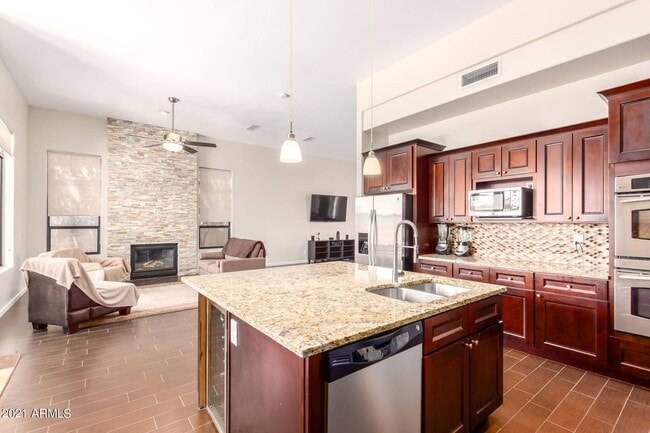 Kitchen and Living Room - 4815 E Daley Ln