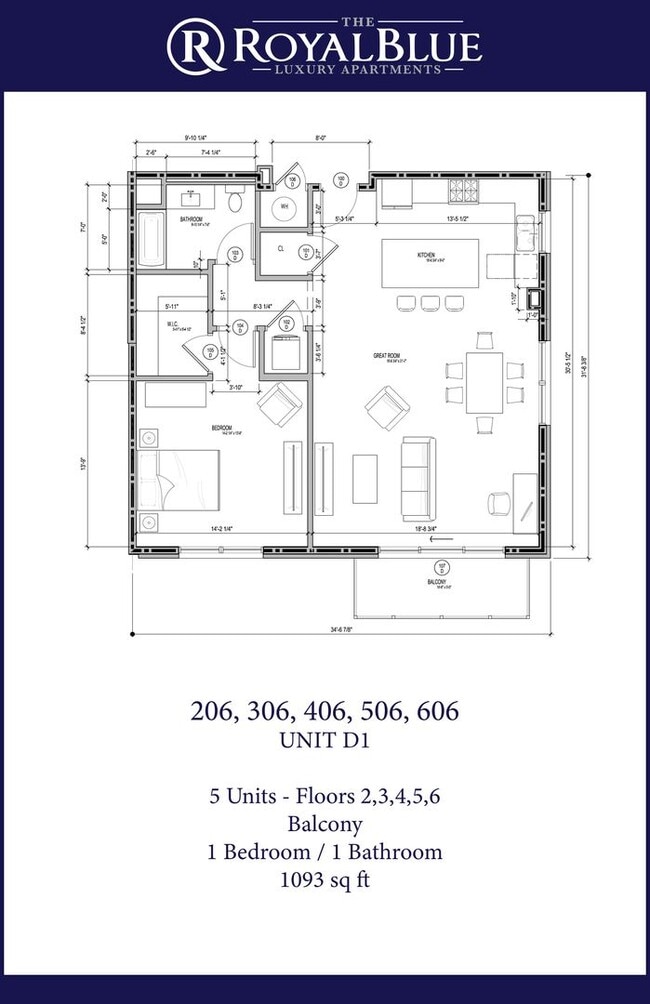 Interior Photo - Royal Blue