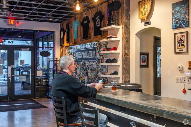 Nostalgia Brewery offers unique craft beers and cocktails.