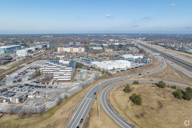 The Business Park and 271 N & S highway in Beachwood.