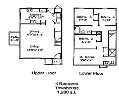 4HAB/2BA - Placer Village Apartments