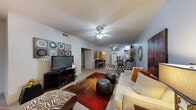 Located at 2517 W Orlando Dr in Fayetteville, Arkansas, this single-floor, 3-bedroom, 2-bathroom home offers a practical and comfortable layout. The living room serves as the heart of the home, featuring plush carpet flooring, a ceiling fan with light fixture, and a window with blinds that allows natural light to fill the space. A hallway connects the main living areas to the private bedrooms and bathrooms, providing a clear and functional flow throughout.

The kitchen is well-appointed with white cabinetry, ample counter space, and a full suite of appliances including a refrigerator, dishwasher, electric range, and built-in microwave. Tile flooring adds durability and easy maintenance to this functional cooking space.

Three carpeted bedrooms offer comfortable retreats, with the primary bedroom providing a generous footprint. Each room benefits from ceiling fans and closet storage. Two full bathrooms are finished with tile flooring, overhead cabinetry for storage, and tub/shower combinations fitted with sliding glass doors.

Additional features include dedicated closets and a hallway that efficiently connects all areas of the home. The overall layout is thoughtfully designed to maximize functionality within a cozy and well-organized footprint.