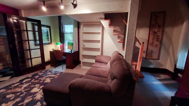 LR with Desk and Sofa - 334 E Mulberry St