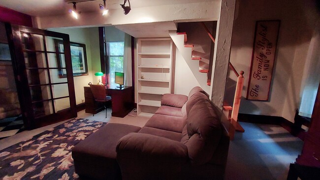 LR with Desk and Sofa - 334 E Mulberry St