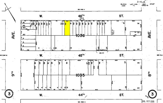 Plat Map - 346 W 46th St