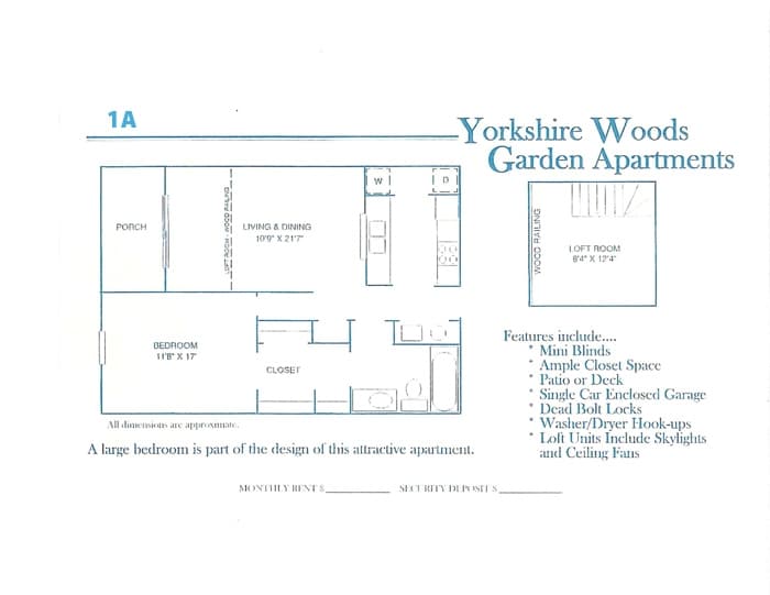 Yorkshire Woods Apartments – 1A