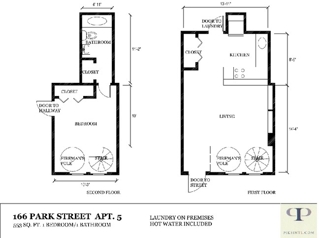 Plano de planta - 166-168 Park Street