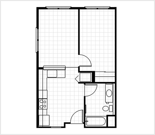 Plano de planta - The Delaware Apartments