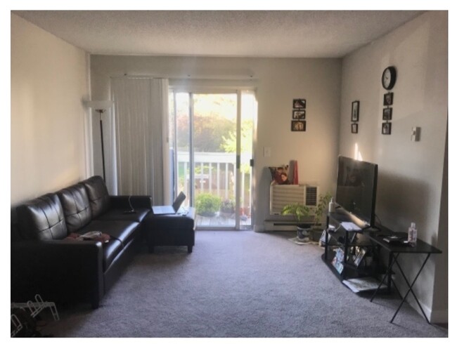 Unit A (1BR)- Living Room - Athens Station Apartments