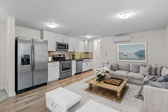 2 BR, 1 BA - Living Room / Kitchen - Flats at Fitz Apartments