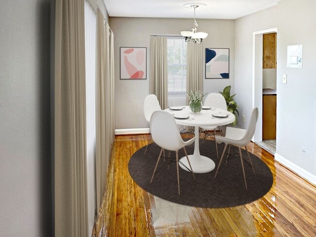 Comedor del apartamento (preparado virtualmente) - Mason Hall