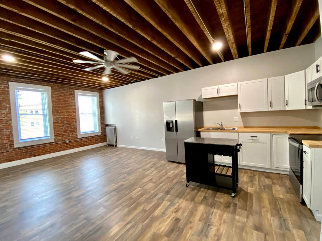 Kitchen and Living Space - 1373 Iowa St