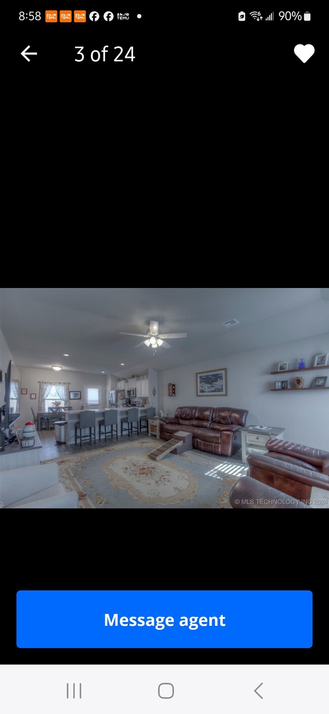 Open concept living room - 8313 E 162nd St S