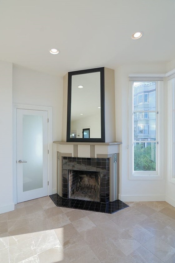 Gorgeous Fireplace with Ample Lighting - 1320 Leavenworth St