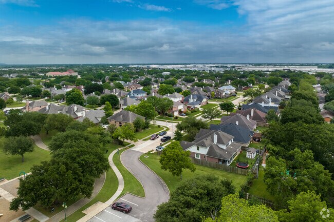 Two-story homes are available in a gated area within the Sugar Ridge neighborhood.