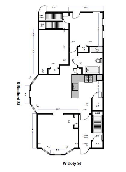 Floor Plan #1 - 554 W Doty St