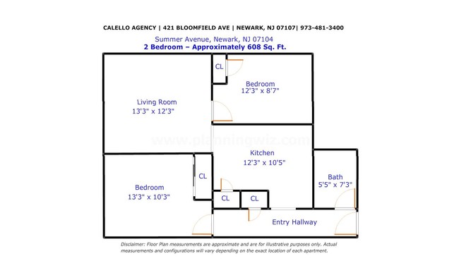 2BR/1BA - 409 Summer Ave