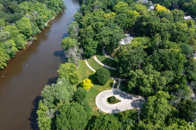 Hubbard Park offers a quiet spot along the Milwaukee River in Whitefish Bay.