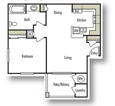 1BR/1BA - Siena Apartments