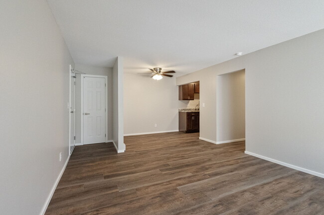 Living Room (LVP Flooring) - Prairie Woods Apartments