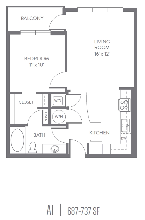 Plano de planta - Hermitage Apartments