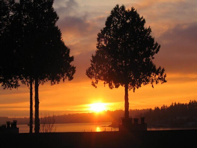 Sunset from Private Deck - 11645 100th Ave NE
