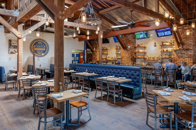 There is ample seating at Scratch Kitchen & Taproom in Apex.