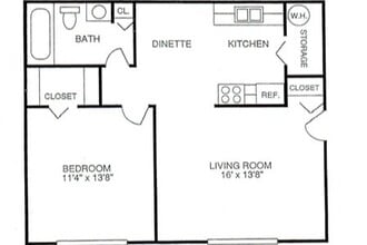 Floor Plan - Lake View Shores Apartments