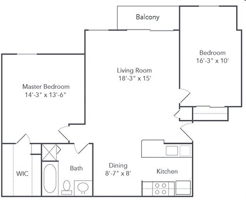 Cherry Tree Village – 2BR 1BA (B1 #208)