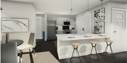 Kitchen - Flats at Walnut Ridge