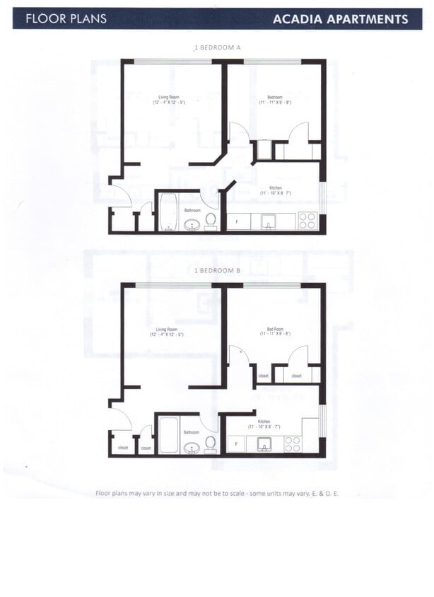 1 chambre A et B - Acadia Apartments