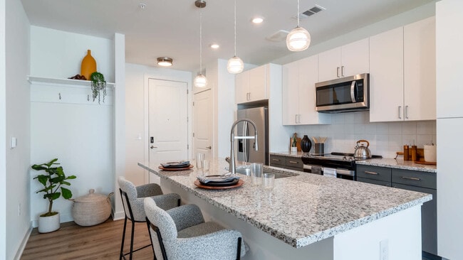 Kitchen with Stainless Steel Appliances - Lyric Sugar Hill