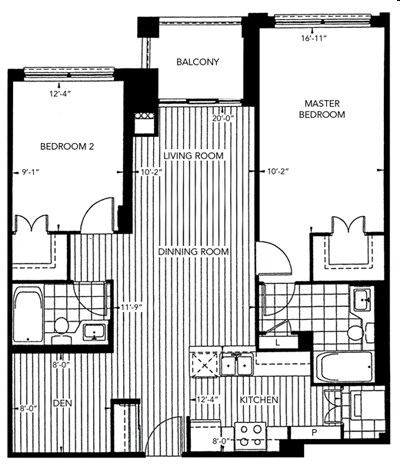 2 chambres/2 salles de bain - Circa