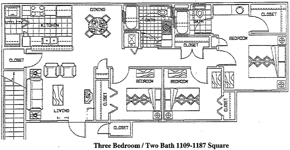 2HAB/2BA - Hampton Village Apartments