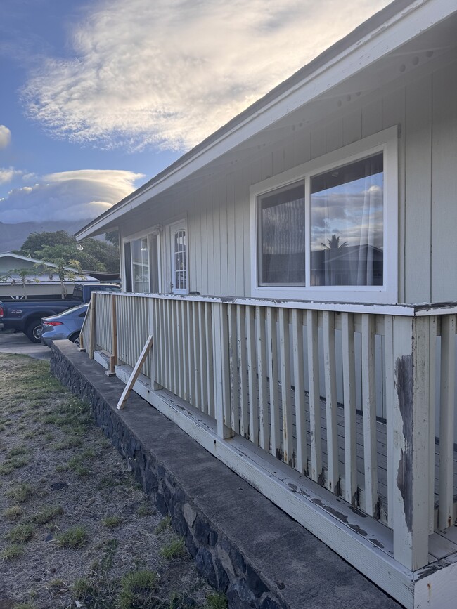 side front of cottage - 486 Kea St