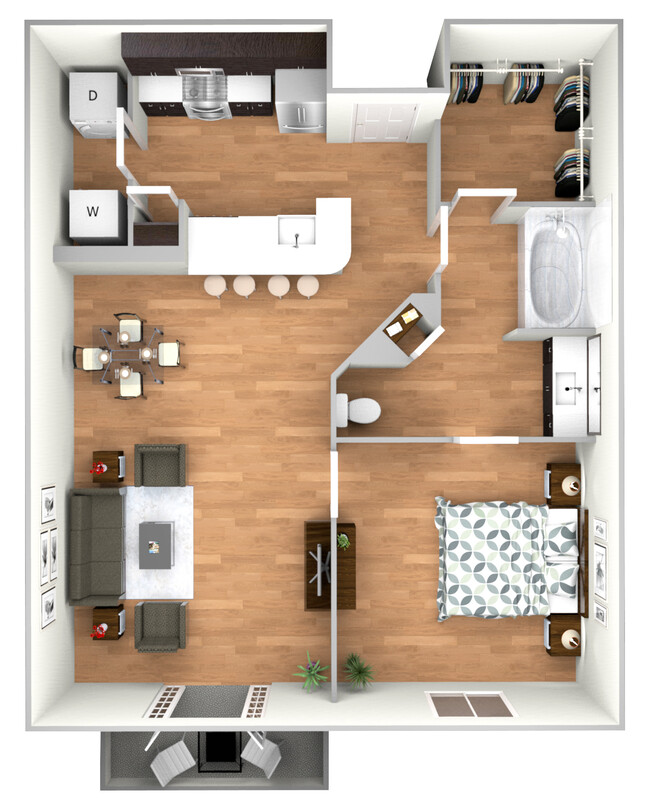 1HAB/1BA - Compass Bay Apartments