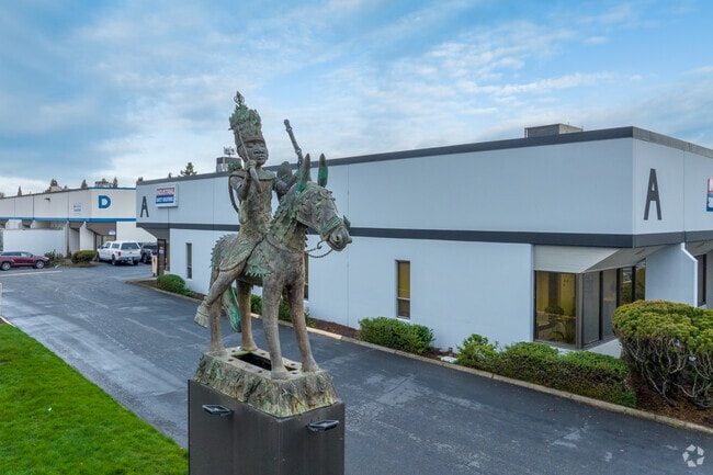 Signage welcomes you as you enter Clackamas Business Center.