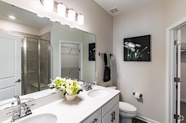 3BR, 2.5BA - 1490SF - First Bathroom - Harts Branch Townhomes